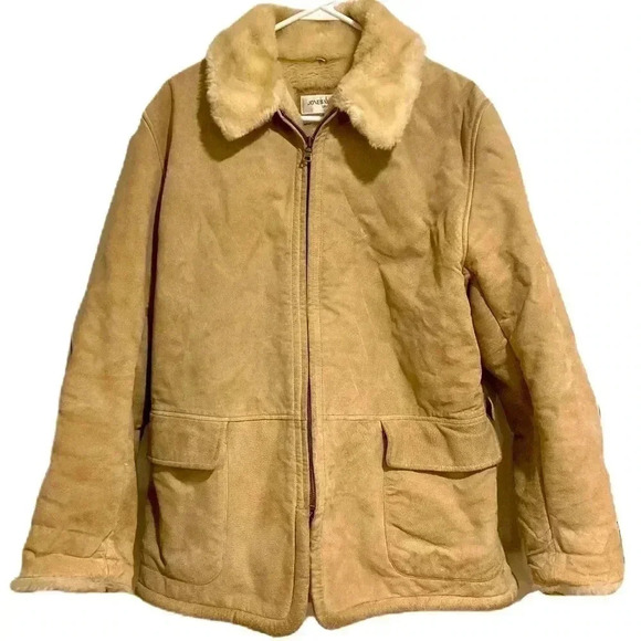 Jones New York Jackets & Blazers - Jones of New York Sport Leather Coat Sz Medium